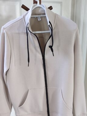 Tribal Sport Beige Zip Hoodie